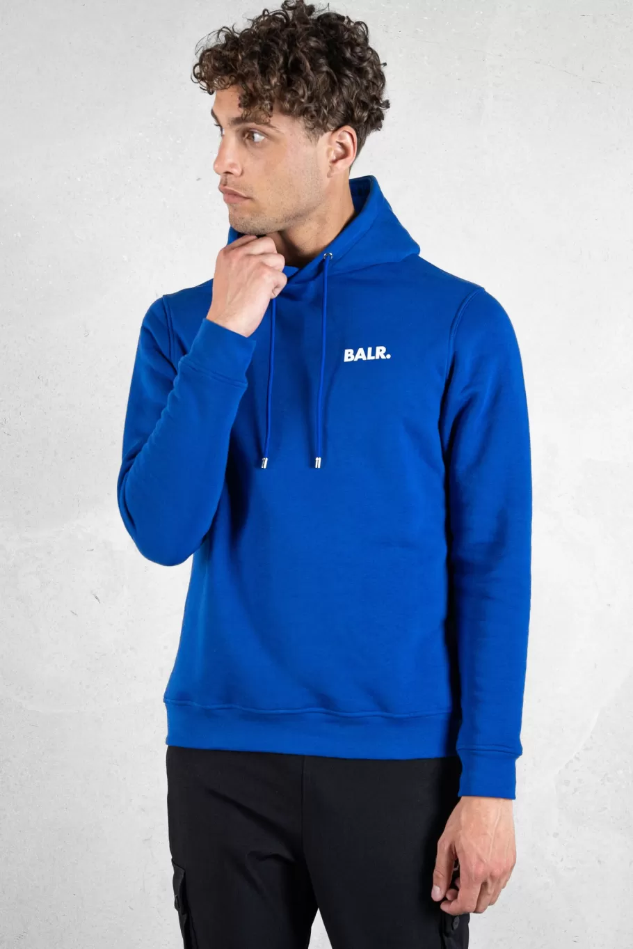 BALR. Hoodies | Brand Straight Small Logo Hoodie Surf The Web/Bright White