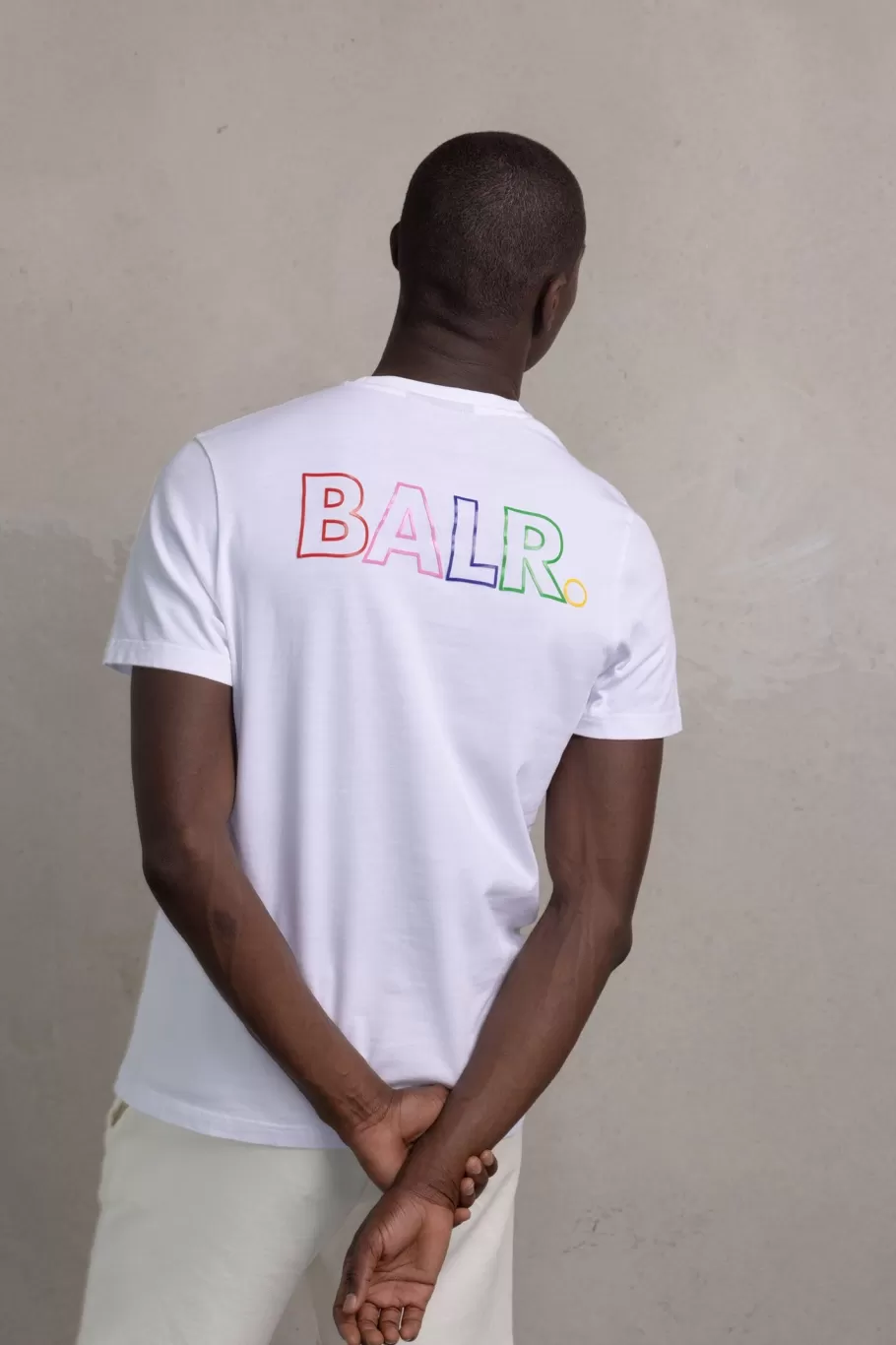 BALR. T-Shirts | Olaf Straight Colored Letters T-Shirt Bright White