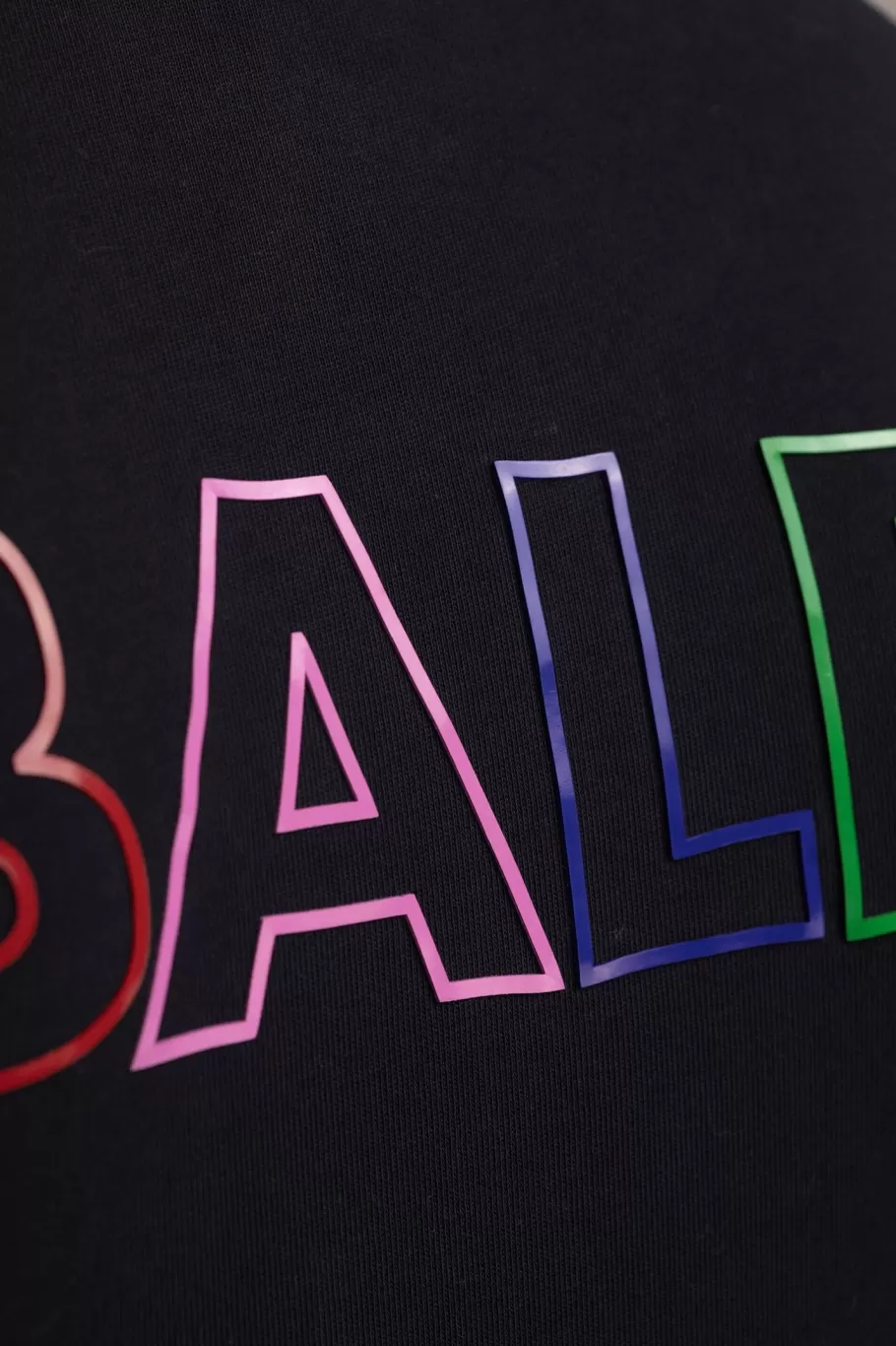 BALR. T-Shirts | Olaf Straight Colored Letters T-Shirt Jet Black