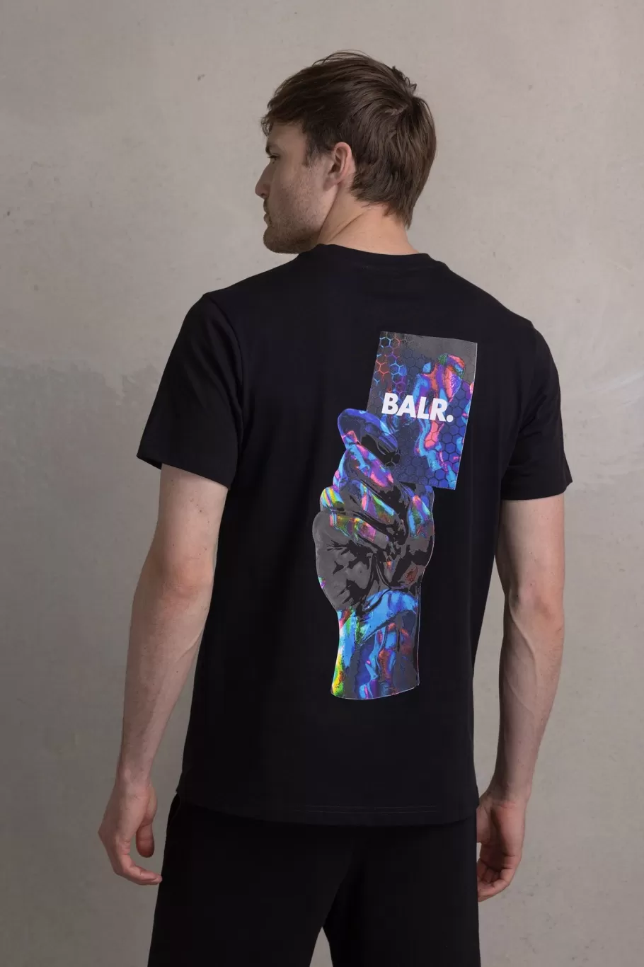 BALR. T-Shirts | Olaf Straight Multi Color Card T-Shirt Jet Black